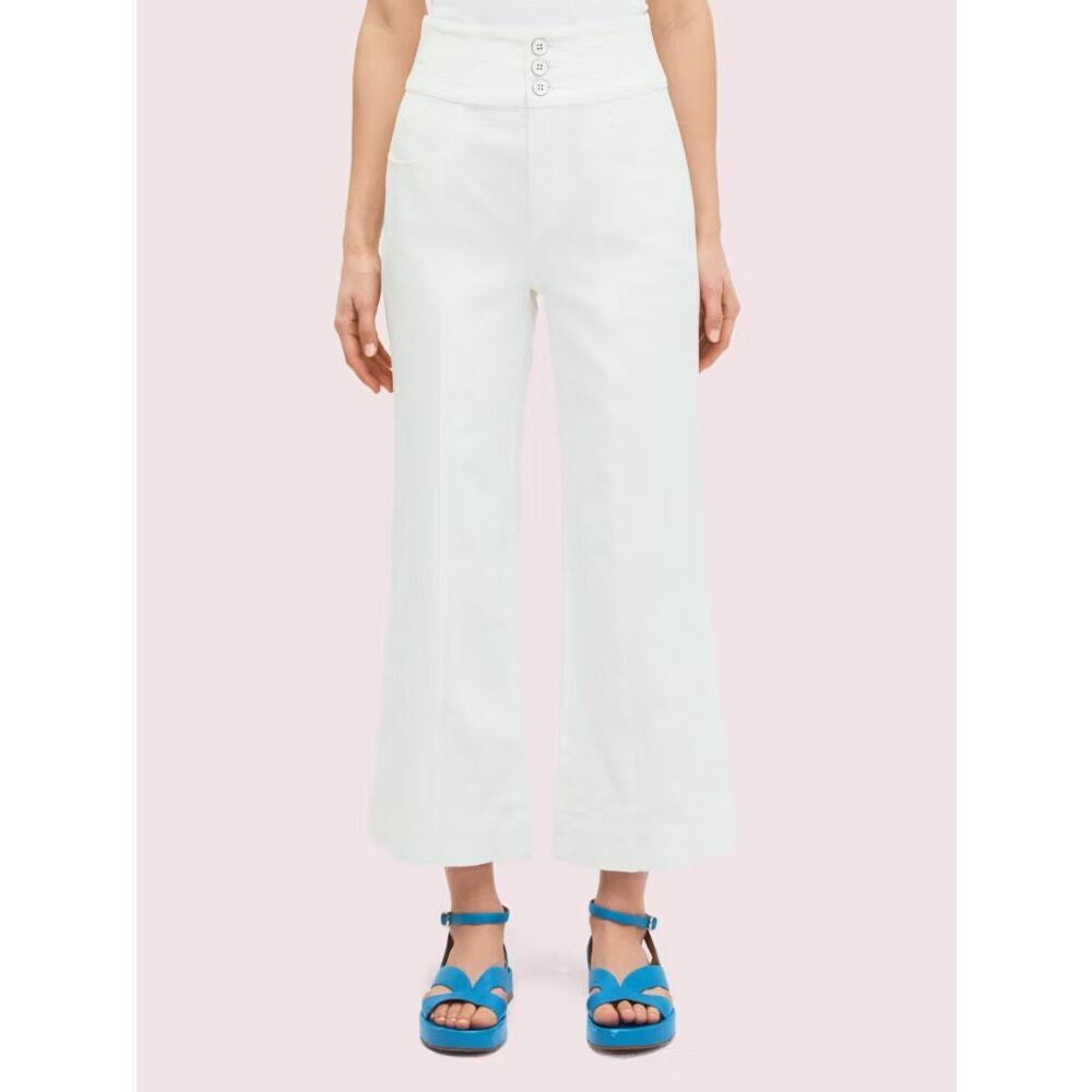 Kate Spade Denim Cropped Flare Pant Size 26